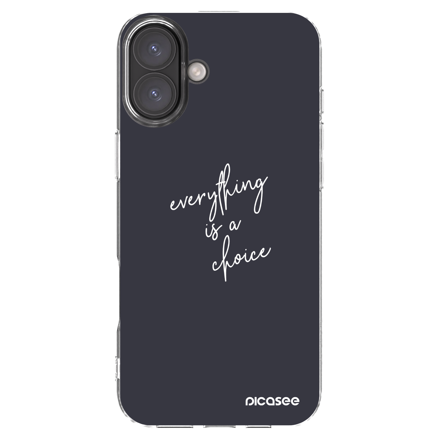 Picasee silikonový průhledný obal pro Apple iPhone 16 Plus - Vše je na tobě