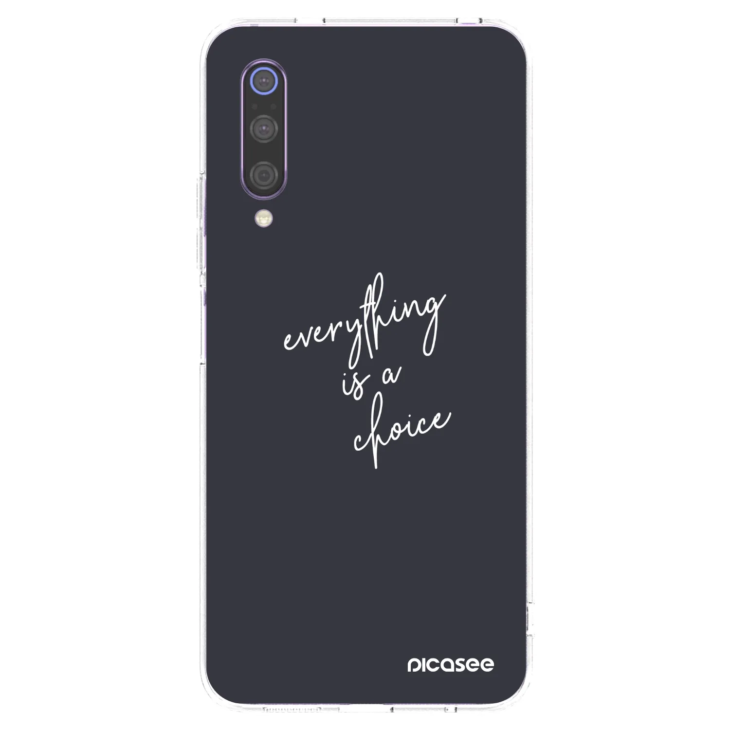 Picasee silikonový průhledný obal pro Xiaomi Mi 9 - Vše je na tobě