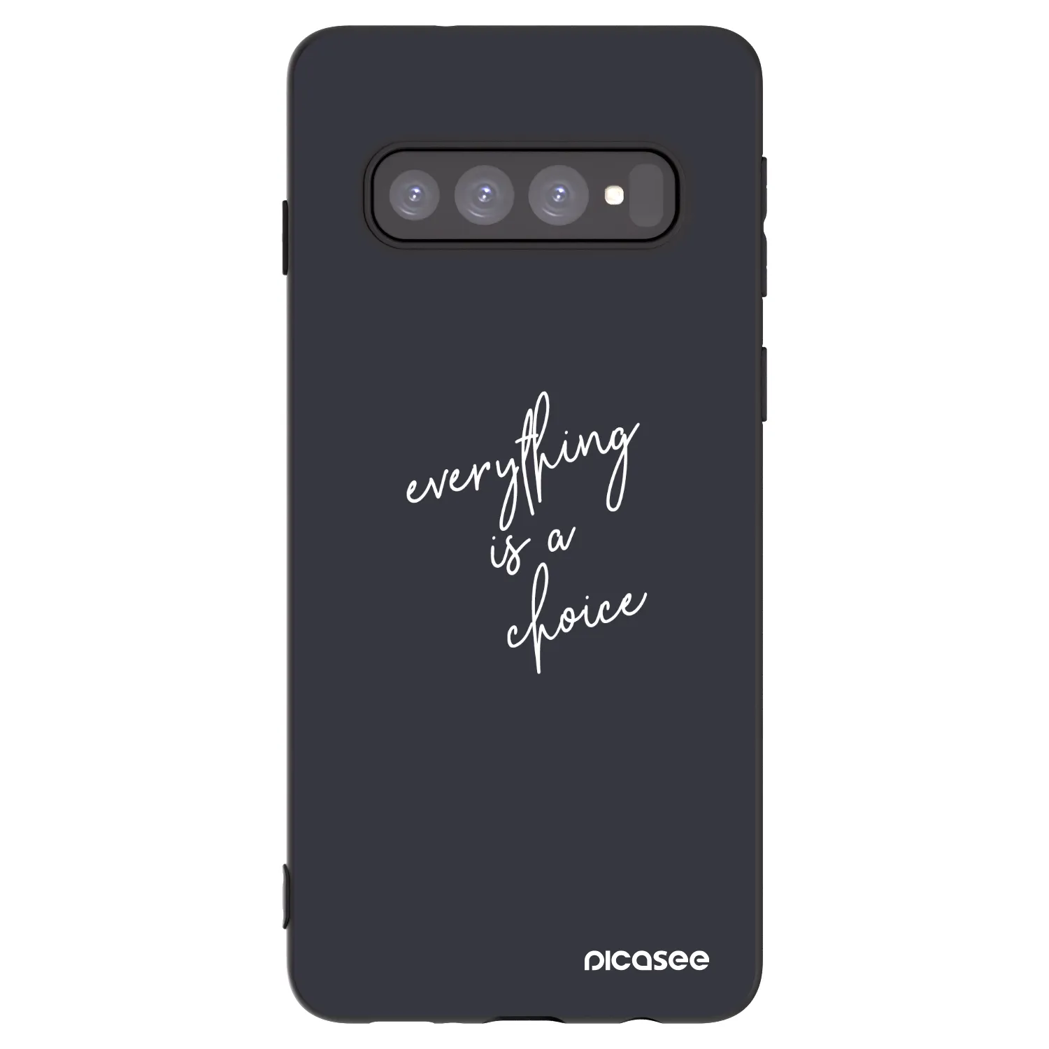 Picasee silikonový černý obal pro Samsung Galaxy S10 G973 - Vše je na tobě