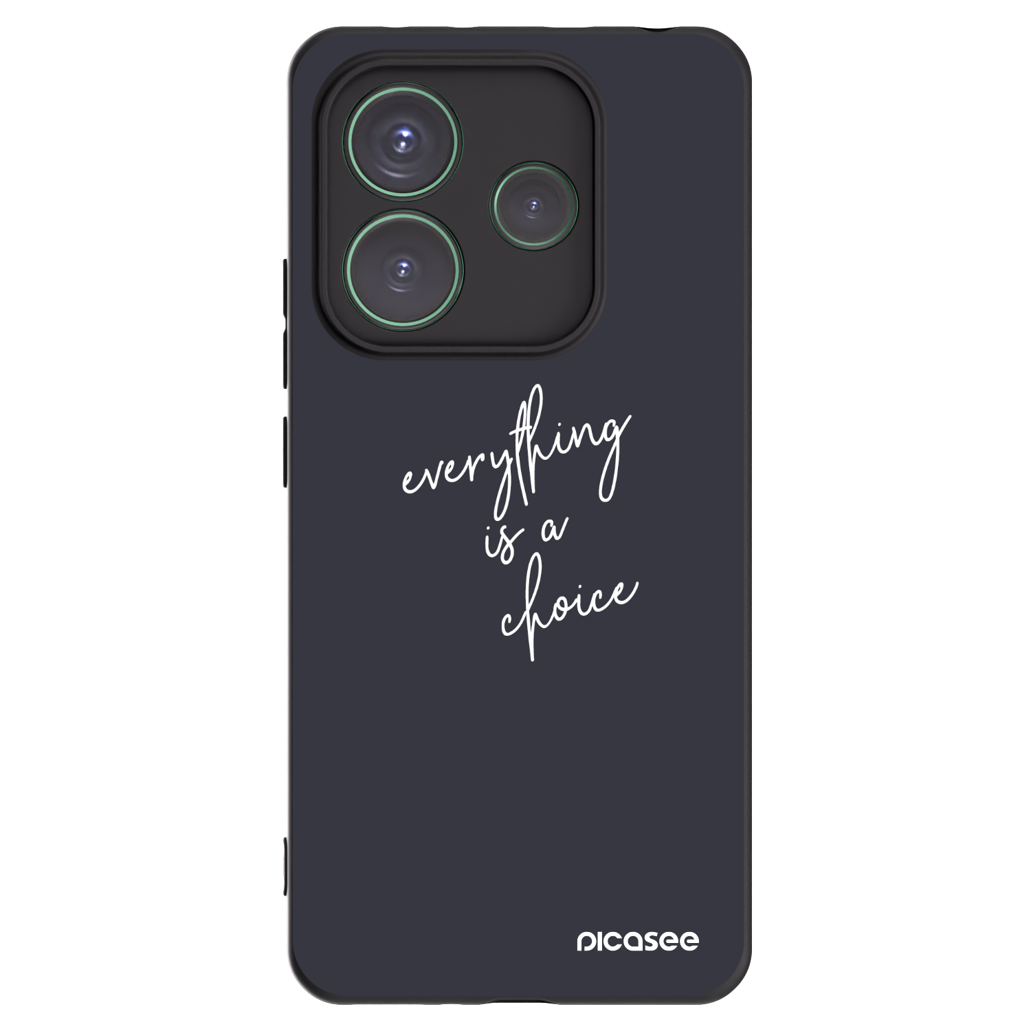 Picasee silikonový černý obal pro Xiaomi Redmi Note 14 5G - Vše je na tobě