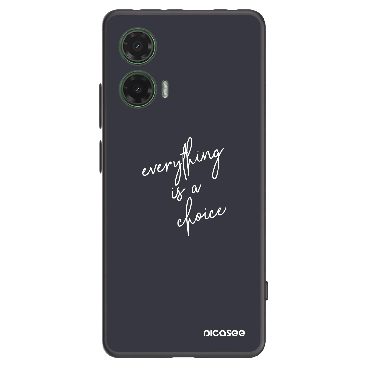 Picasee silikonový černý obal pro Motorola Moto G35 5G - Vše je na tobě