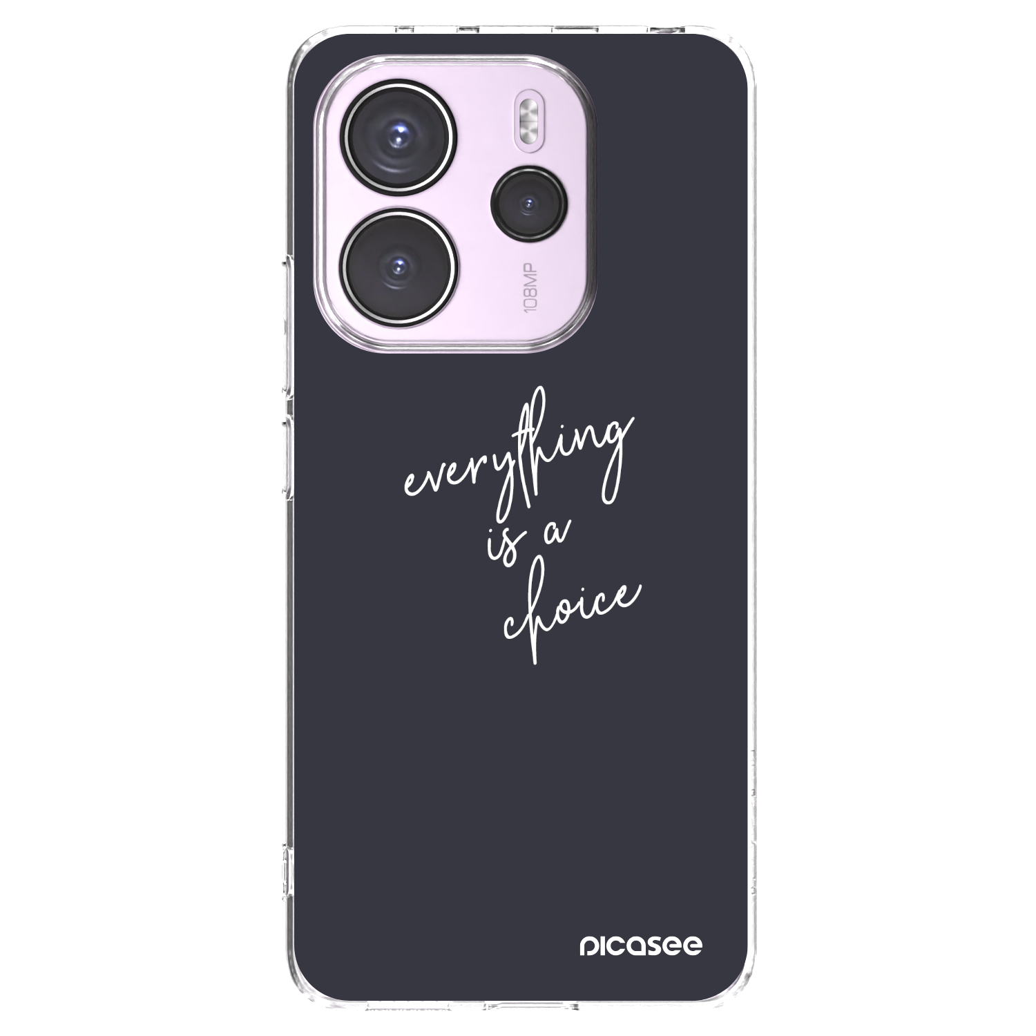 Picasee silikonový průhledný obal pro Xiaomi Redmi Note 14 4G - Vše je na tobě