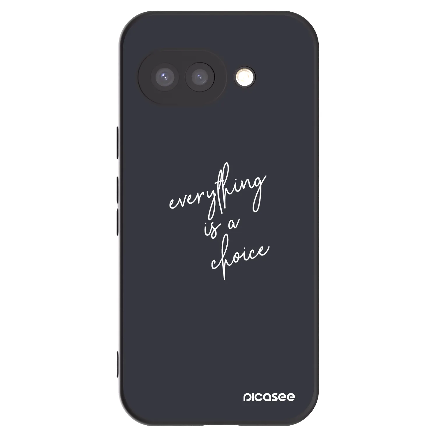 Picasee silikonový černý obal pro Google Pixel 9a - Vše je na tobě