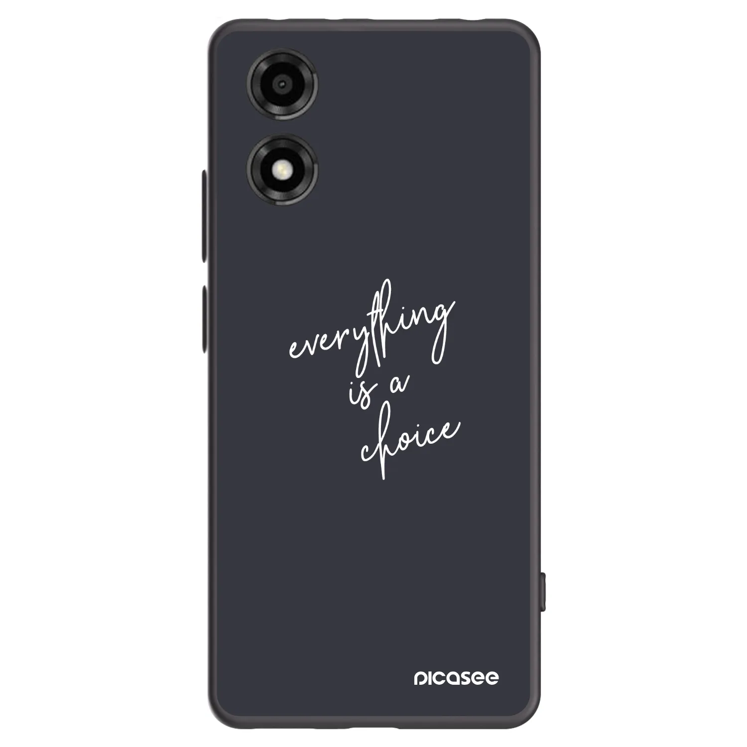Picasee silikonový černý obal pro Motorola Moto E14 - Vše je na tobě