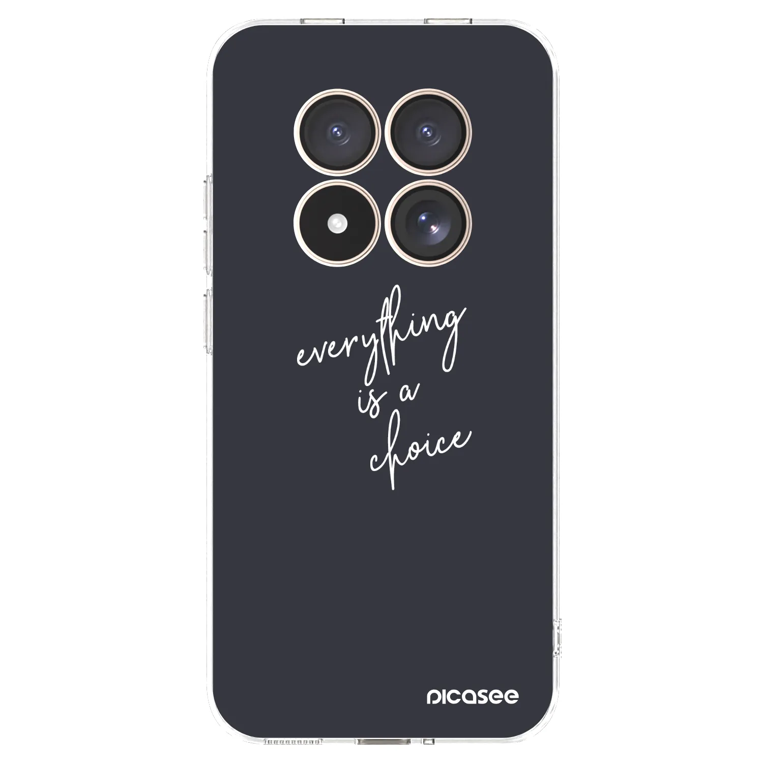 Picasee silikonový průhledný obal pro Xiaomi Redmi Note 15 Pro 4G - Vše je na tobě