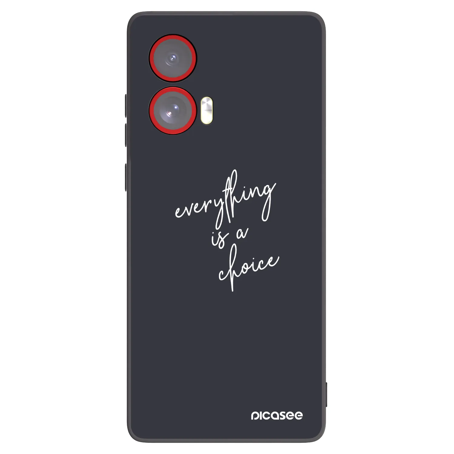 Picasee silikonový černý obal pro Motorola Edge 50 Fusion - Vše je na tobě