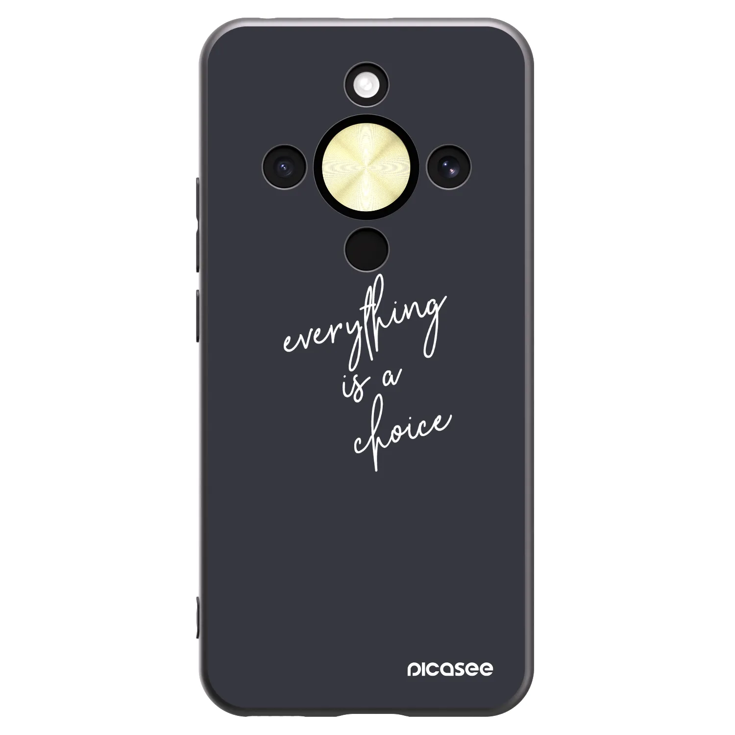 Picasee silikonový černý obal pro Honor Magic8 Lite 5G - Vše je na tobě
