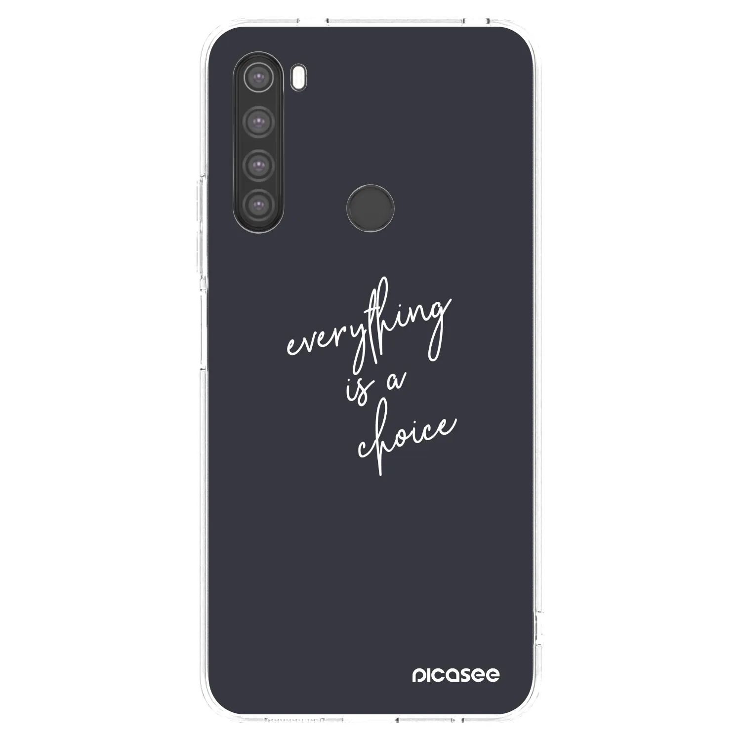 Picasee silikonový průhledný obal pro Xiaomi Redmi Note 8 - Vše je na tobě