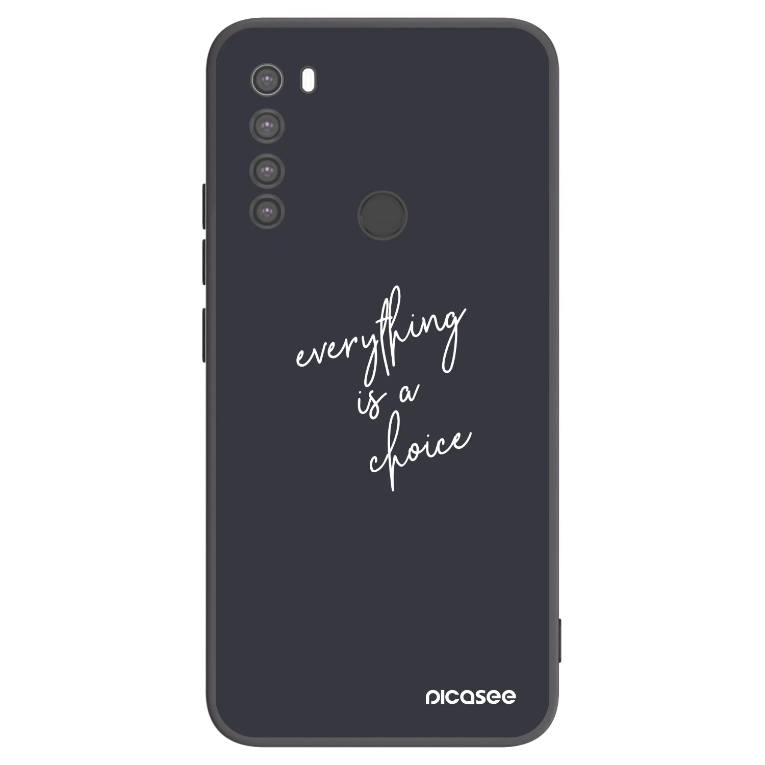 Picasee silikonový černý obal pro Xiaomi Redmi Note 8 - Vše je na tobě