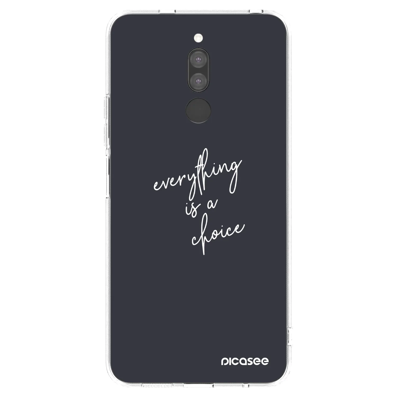 Picasee silikonový průhledný obal pro Xiaomi Redmi 8 - Vše je na tobě