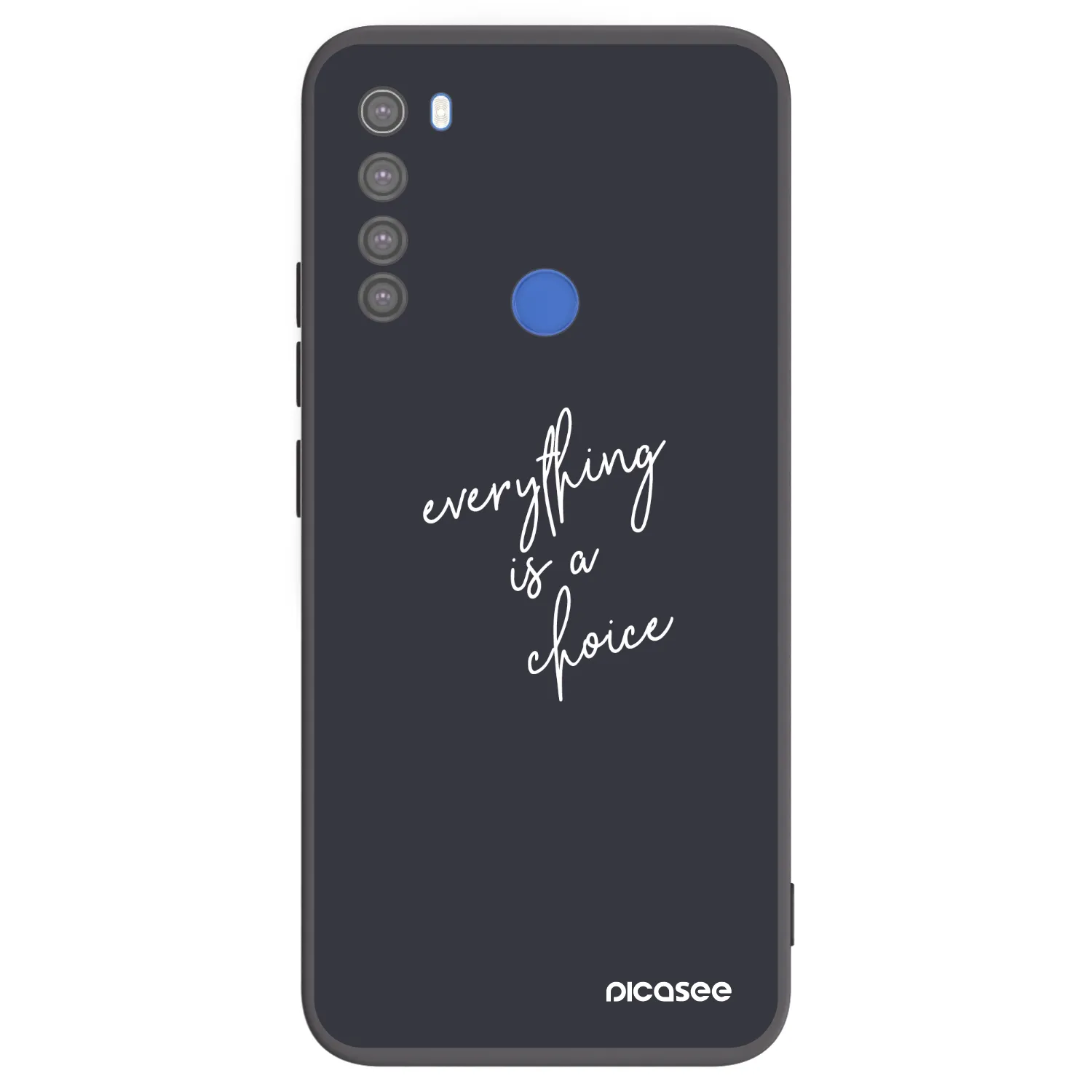 Picasee silikonový černý obal pro Xiaomi Redmi Note 8T - Vše je na tobě