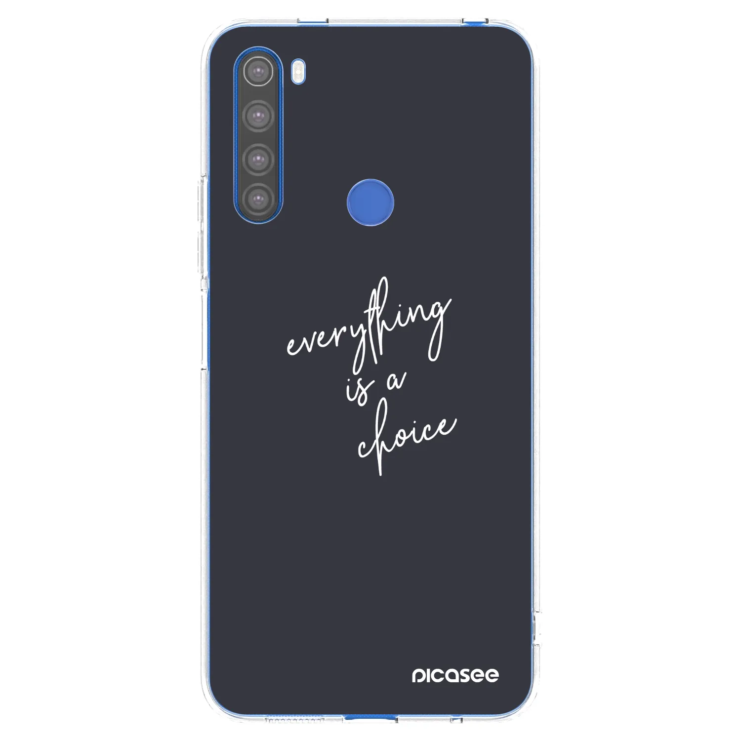 Picasee silikonový průhledný obal pro Xiaomi Redmi Note 8T - Vše je na tobě