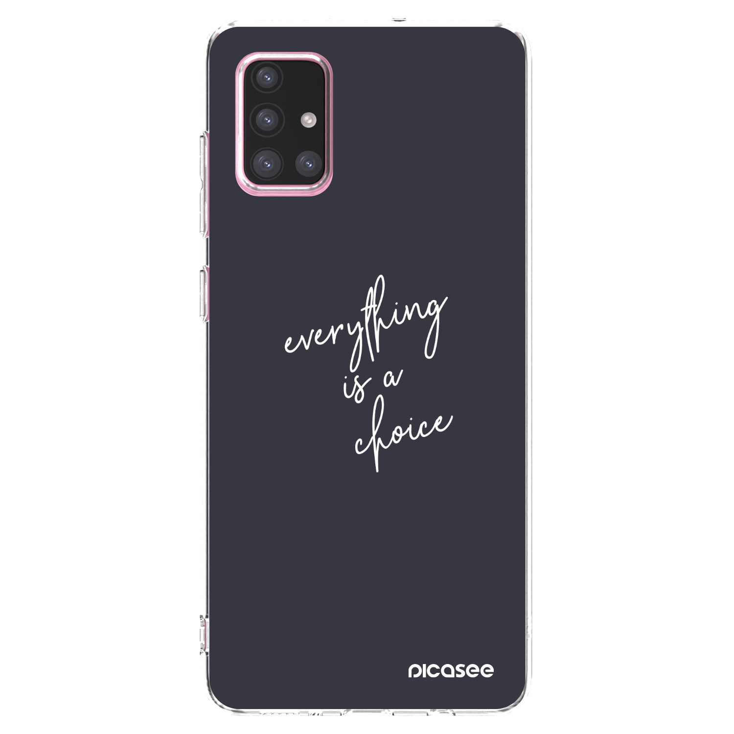 Picasee silikonový průhledný obal pro Samsung Galaxy A71 A715F - Vše je na tobě