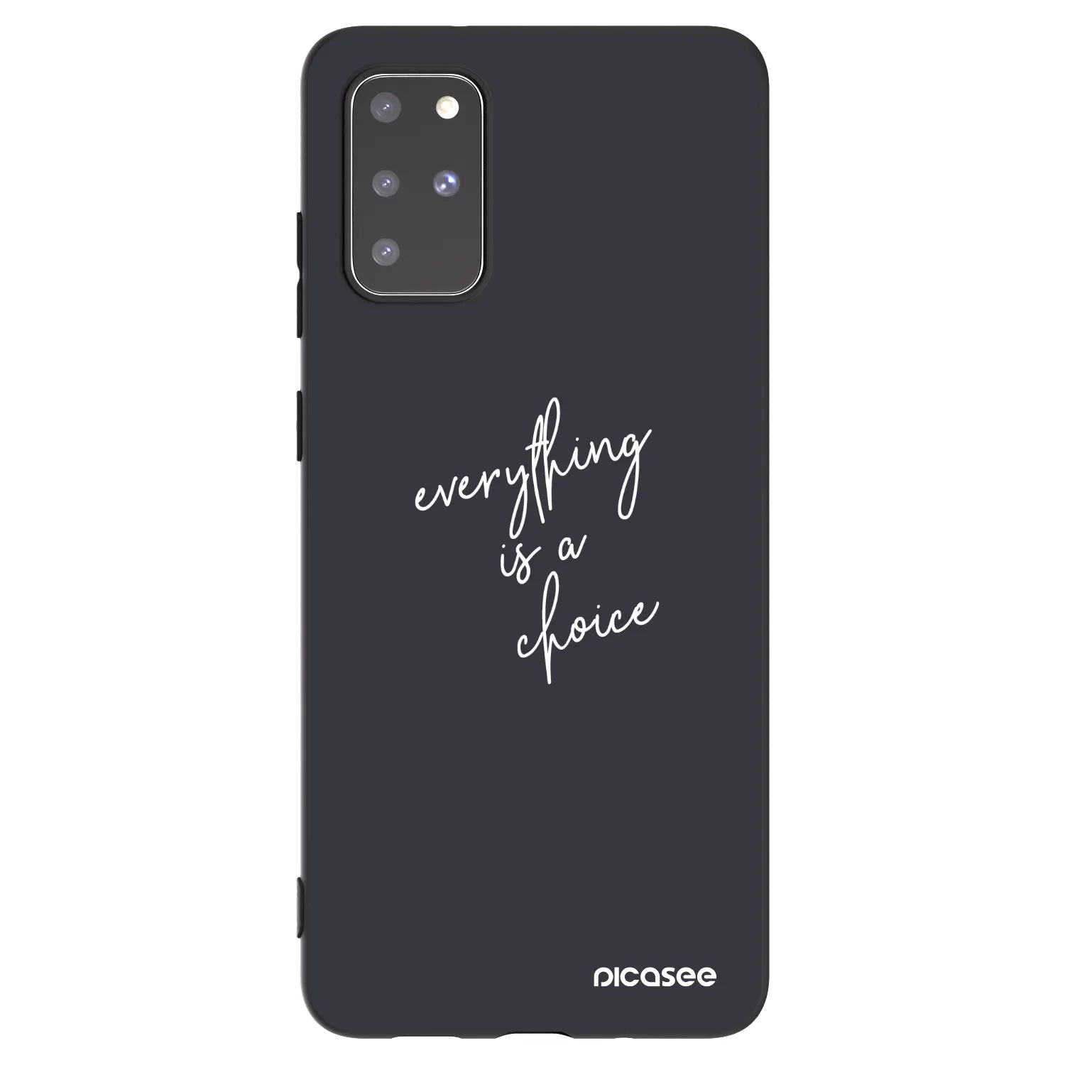 Picasee silikonový černý obal pro Samsung Galaxy S20+ G985F - Vše je na tobě