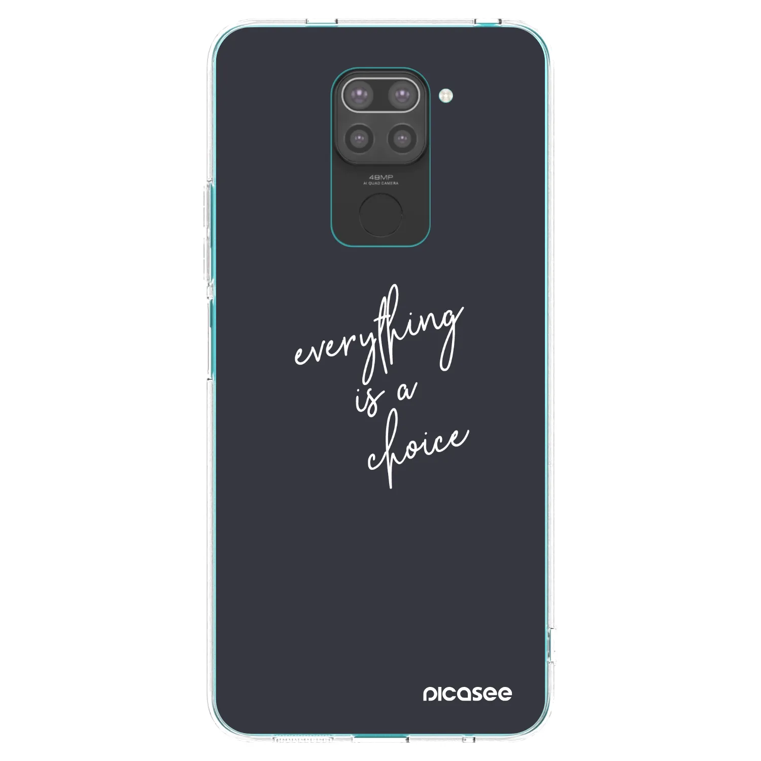 Picasee silikonový černý obal pro Xiaomi Redmi Note 9 - Vše je na tobě