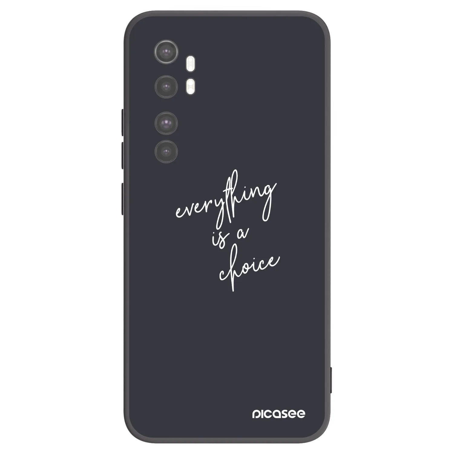 Picasee silikonový černý obal pro Xiaomi Mi Note 10 Lite - Vše je na tobě