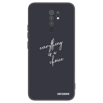 Picasee silikonový černý obal pro Xiaomi Redmi 9 - Vše je na tobě