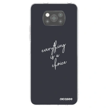 Picasee silikonový černý obal pro Xiaomi Poco X3 - Vše je na tobě