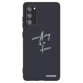 Picasee silikonový černý obal pro Samsung Galaxy S20 FE - Vše je na tobě