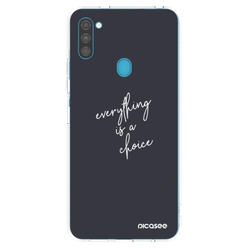 Picasee silikonový průhledný obal pro Samsung Galaxy M11 - Vše je na tobě