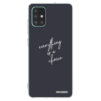 Picasee silikonový průhledný obal pro Samsung Galaxy M51 M515F - Vše je na tobě