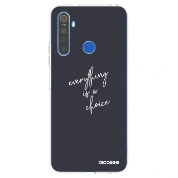 Picasee silikonový průhledný obal pro Realme 5 - Vše je na tobě