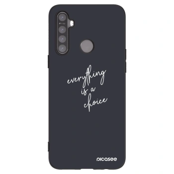 Picasee silikonový černý obal pro Realme 5 - Vše je na tobě