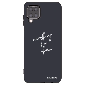 Picasee silikonový černý obal pro Samsung Galaxy A12 A125F - Vše je na tobě