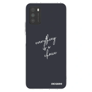 Picasee silikonový průhledný obal pro Xiaomi Poco M3 - Vše je na tobě
