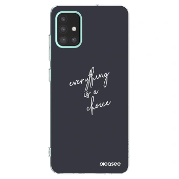 Picasee silikonový průhledný obal pro Samsung Galaxy M31s - Vše je na tobě