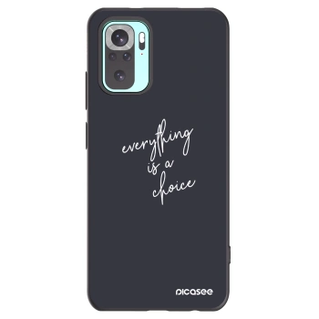 Picasee silikonový černý obal pro Xiaomi Redmi Note 10 Pro - Vše je na tobě
