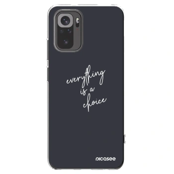 Picasee silikonový průhledný obal pro Xiaomi Redmi Note 10S - Vše je na tobě