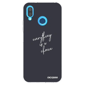Picasee silikonový průhledný obal pro Huawei P20 Lite - Vše je na tobě