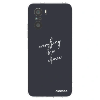 Picasee silikonový průhledný obal pro Xiaomi Poco F3 - Vše je na tobě
