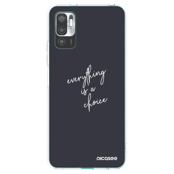 Picasee silikonový průhledný obal pro Xiaomi Redmi Note 10 5G - Vše je na tobě