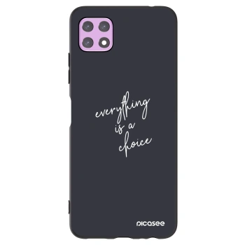 Picasee silikonový černý obal pro Samsung Galaxy A22 A226B 5G - Vše je na tobě