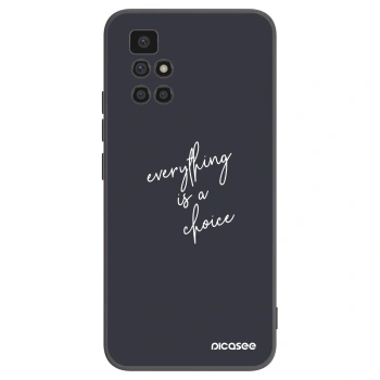 Picasee silikonový černý obal pro Xiaomi Redmi 10 - Vše je na tobě