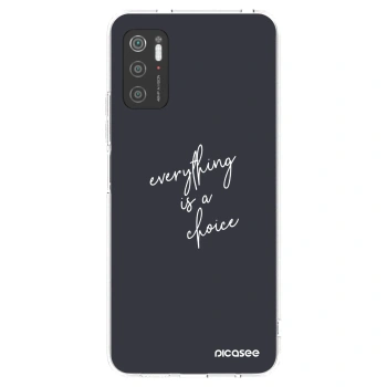 Picasee silikonový průhledný obal pro Xiaomi Poco M3 Pro 5G - Vše je na tobě