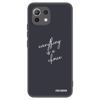 Picasee silikonový černý obal pro Xiaomi 11 Lite 5G NE - Vše je na tobě