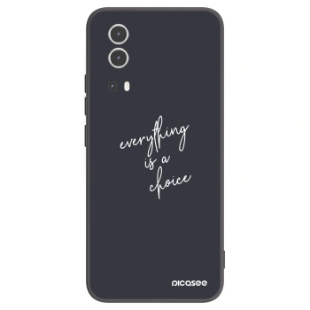 Picasee silikonový černý obal pro Vivo Y72 5G - Vše je na tobě