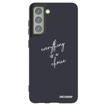 Picasee silikonový černý obal pro Samsung Galaxy S21 FE 5G - Vše je na tobě