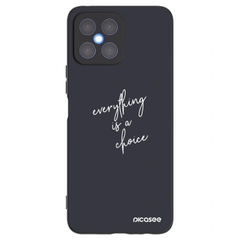 Picasee silikonový černý obal pro Honor X8 4G - Vše je na tobě