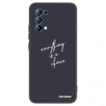 Picasee silikonový černý obal pro OPPO Reno 5 5G - Vše je na tobě