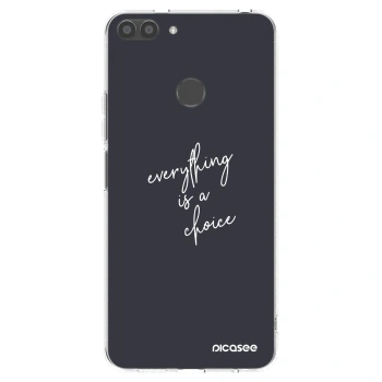 Picasee silikonový průhledný obal pro Huawei P Smart - Vše je na tobě