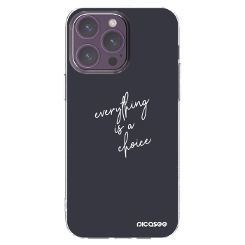 Picasee silikonový průhledný obal pro Apple iPhone 14 Pro Max - Vše je na tobě