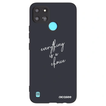 Picasee silikonový černý obal pro Realme C21Y - Vše je na tobě