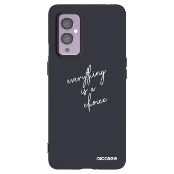 Picasee silikonový černý obal pro OnePlus 9 - Vše je na tobě