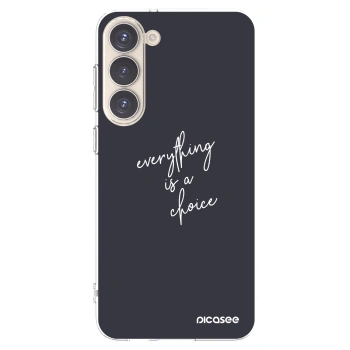 Picasee silikonový průhledný obal pro Samsung Galaxy S23+ 5G - Vše je na tobě