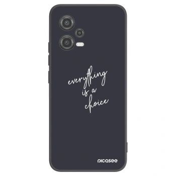 Picasee silikonový černý obal pro Xiaomi Poco X5 - Vše je na tobě