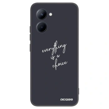 Picasee silikonový černý obal pro Realme C33 (2023) - Vše je na tobě